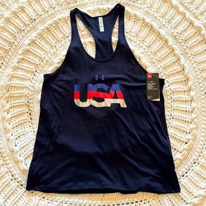 Blue Under Armour racerback tank